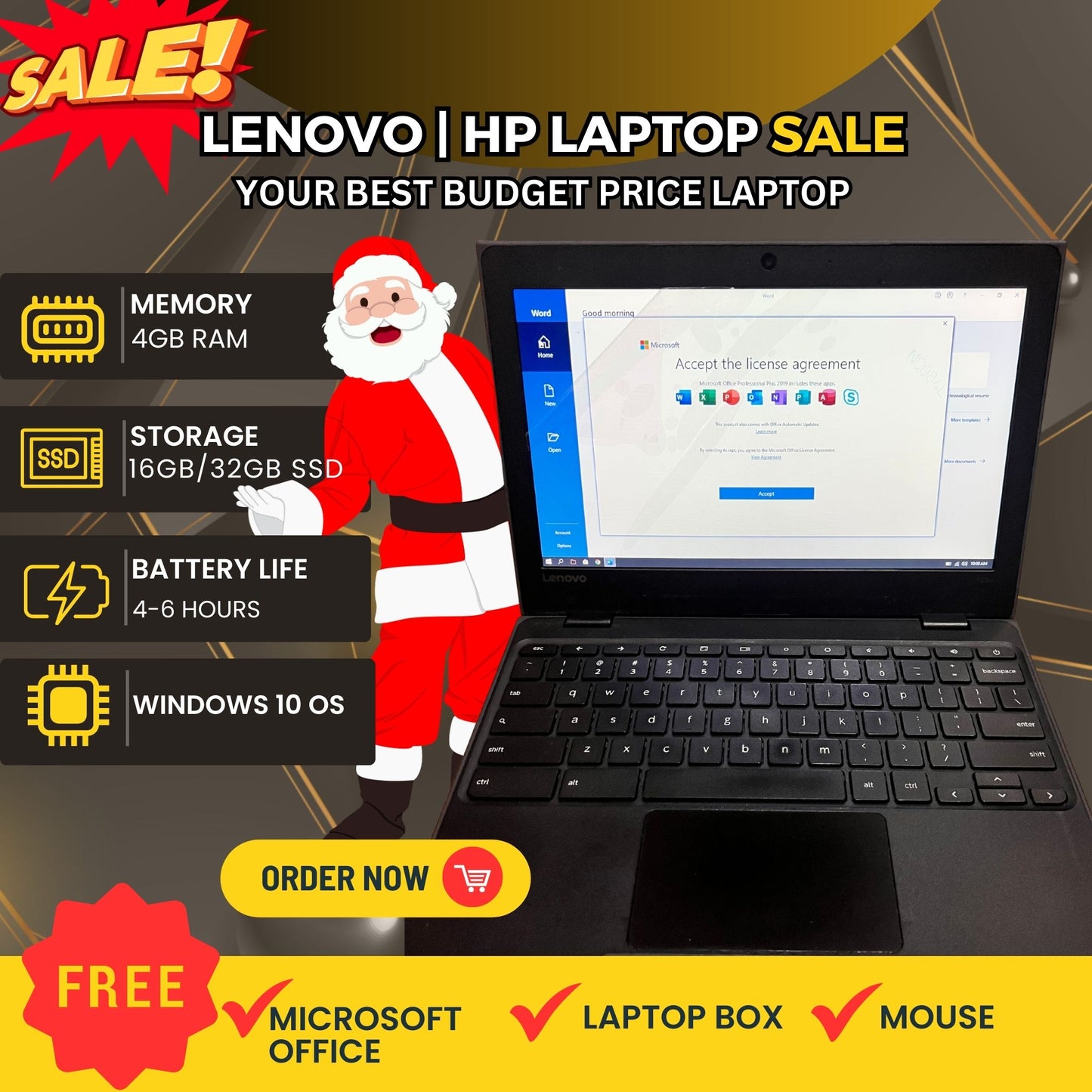 Early Christmas Sale – Premium Lenovo/HP with Windows OS & Microsoft Office!